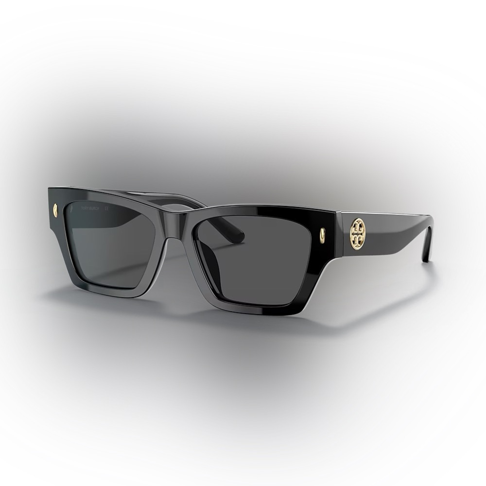 Tory Burch NWOT Rectangular Sunglasses Black Style TY7169U
